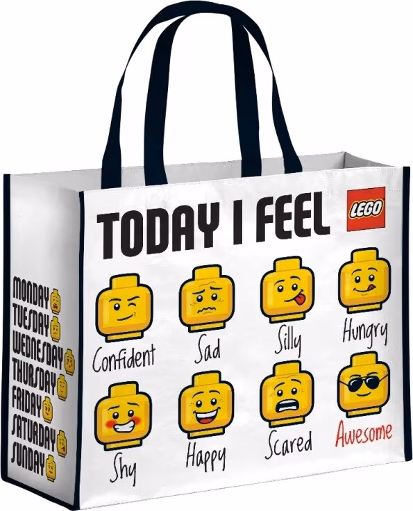 Konix LEGO shoppingväska (Vita Känslor)