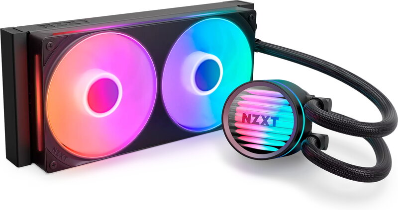 NZXT Kraken Core RGB / RGB Cap / RGB Core Fan / 240mm - Svart