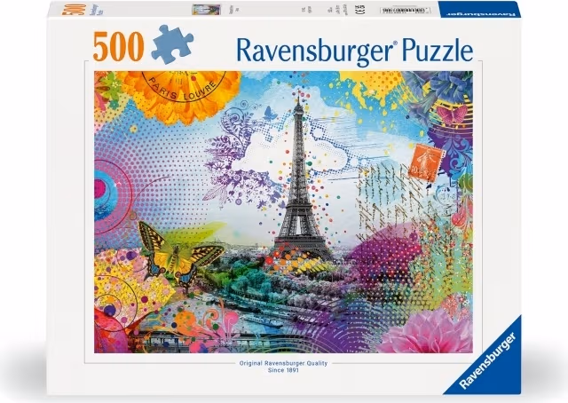 Ravensburger Pussel Vykort från Paris 500p (12000772)