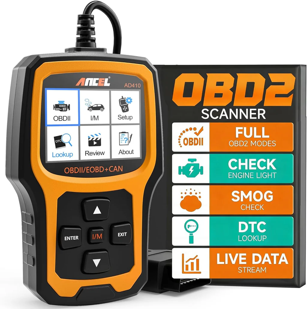 Enhanced OBD2 Scanner, Vehicle Code Reader for Check Engine Light, Automotive OBD II Scanner