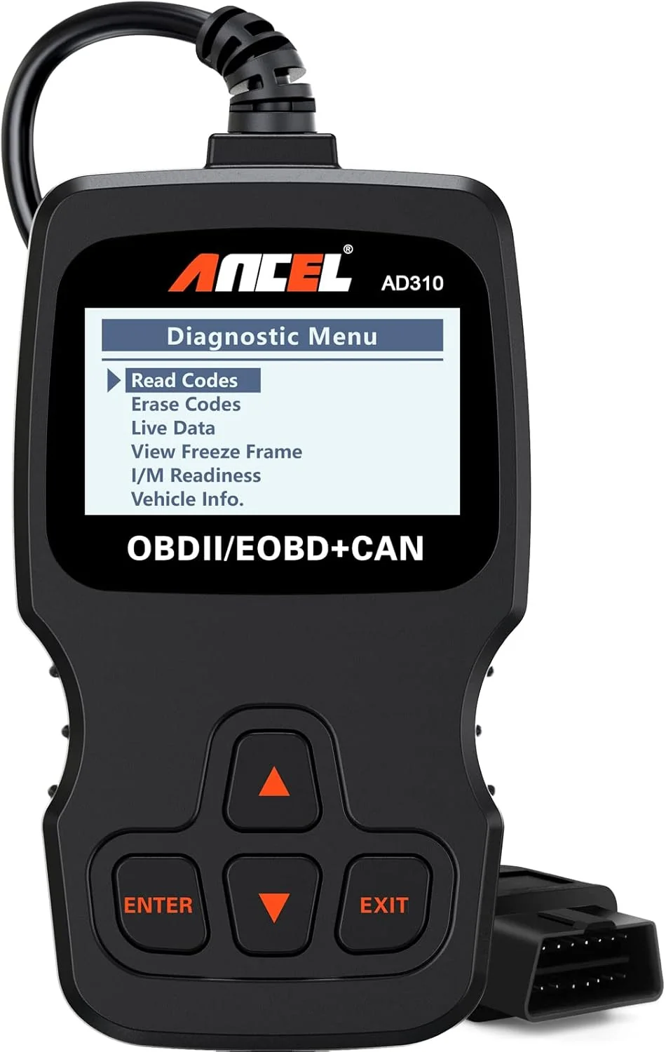 Enhanced Universal OBD II Scanner Car Engine Fault Code Reader CAN Diagnostic Scan Tool, Read