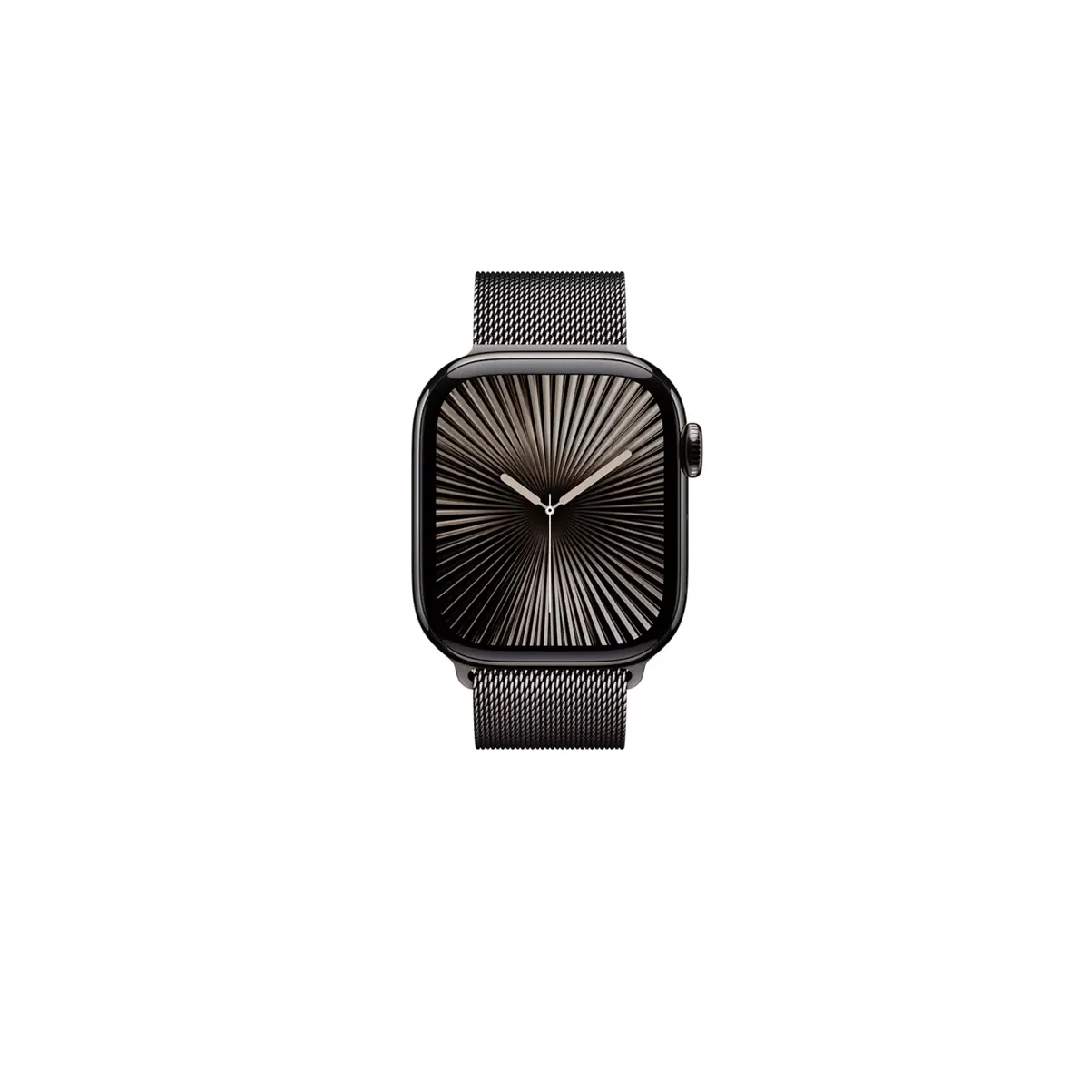 Apple Watch Series 10 - GPS + Cellular - 42mm - Skiffer Titanboett - Skiffer Milanesisk Loop