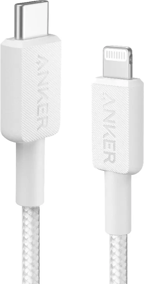 Anker 322 PowerLine USB-C till Lightning 0,9m - Vit (Fyndvara klass 1)