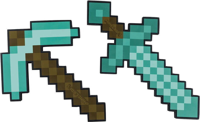Minecraft Foam Sword & Pickaxe Set Diamond 43cm