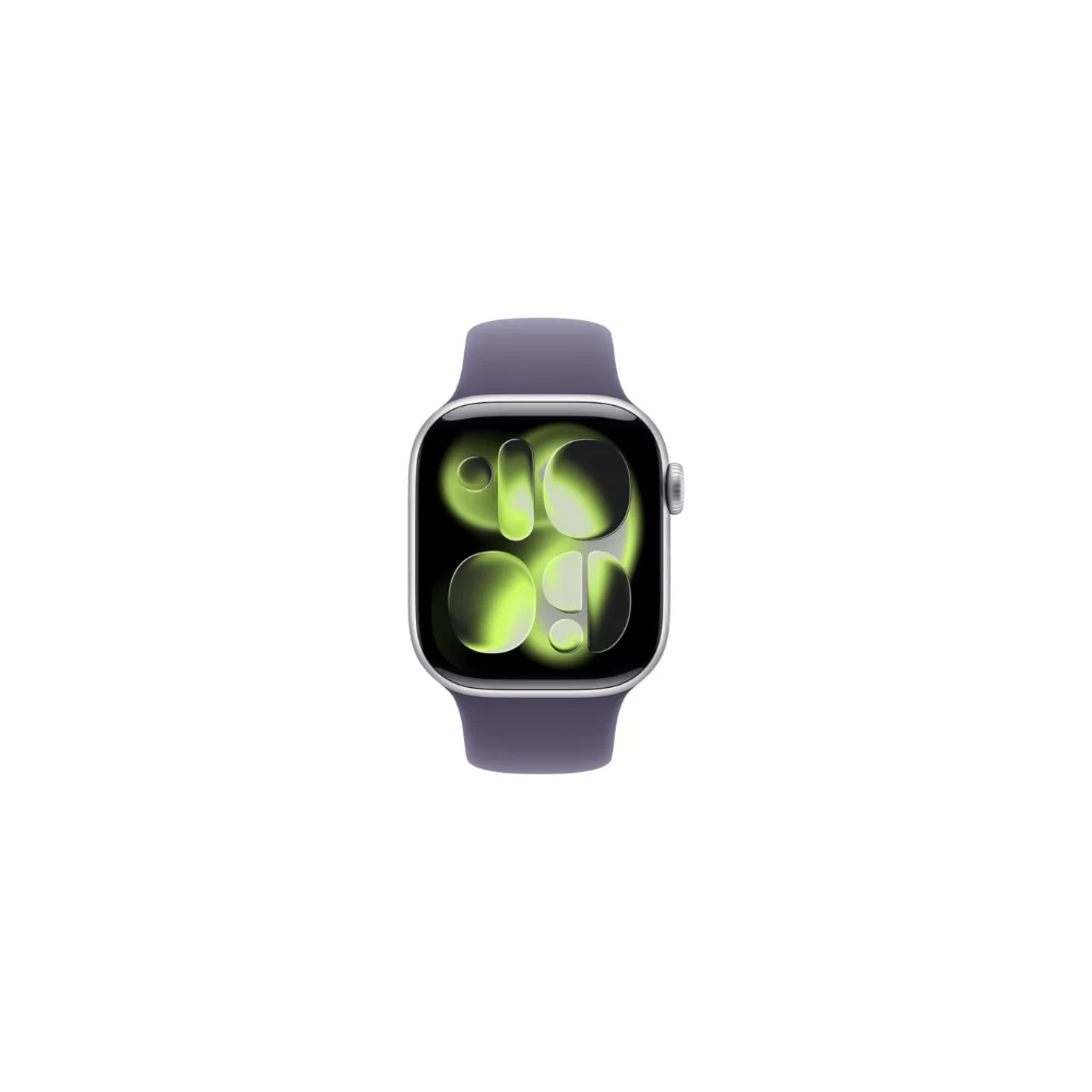 Apple Watch Series 11 GPS 42mm Silver Aluminium Lila Sportband M/L