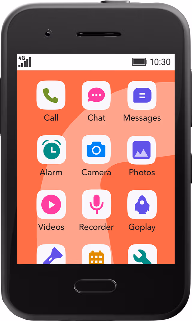 XploraOne starttelefon för barn 128MB (svart)