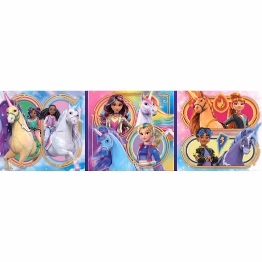 Clementoni Puzzle Unicorn Academy - 3x48pcs. 2D Pussel