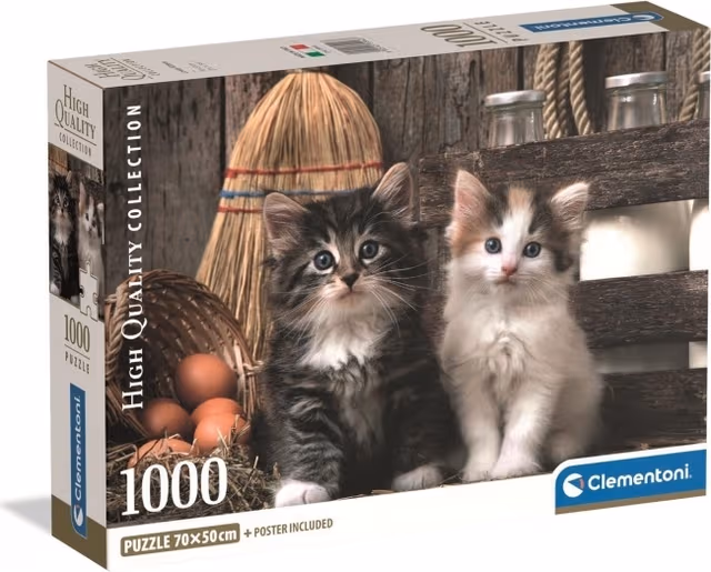 Clementoni Pussel 1000 Pcs CB High Quality Collection Lovely Kittens