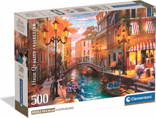 Clementoni Pussel 500 Pcs CB High Quality Collection Sunset Over Venice