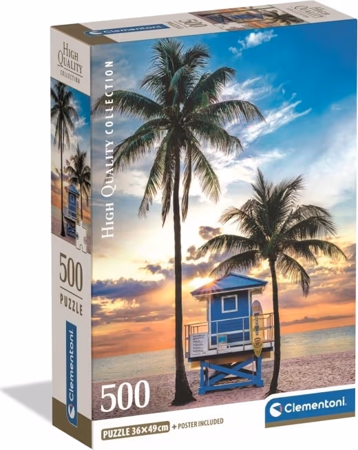 Clementoni Pussel 500 Pcs CB High Quality Collection Miami Beach Florida