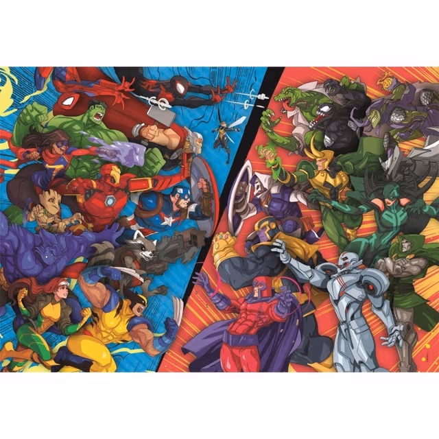 Clementoni Pussel 104 Pcs Marvel Heroes VS Villains