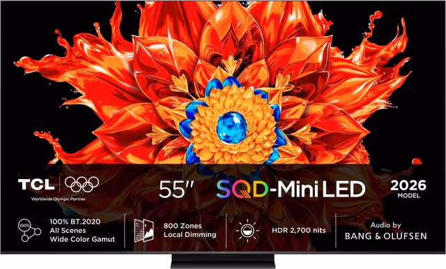 TCL 55" MSQLED85L 4K SQD-Mini LED TV (2026)