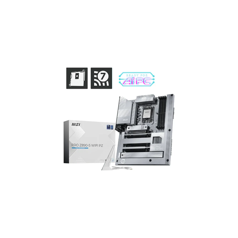 MSI PRO Z890-S WIFI PZ - motherboard - ATX - LGA1851 Socket - Z890 Moderkort - Intel Z890 - Intel LGA1851 socket - DDR5 RAM - ATX