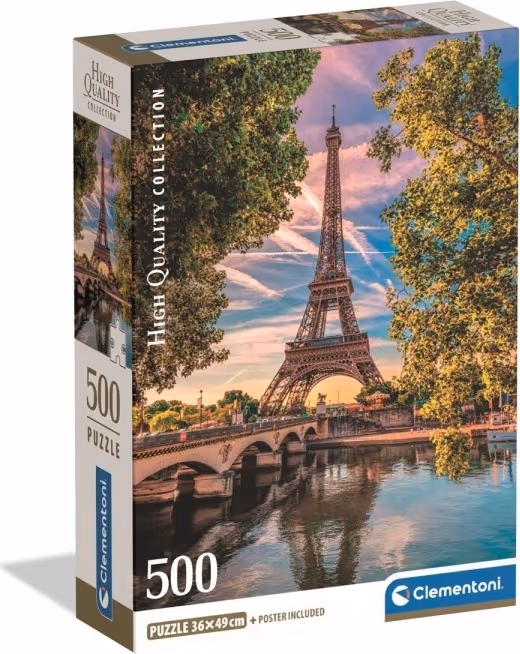 Clementoni Jigsaw Puzzle Along the Seine 500pcs. 2D Pussel