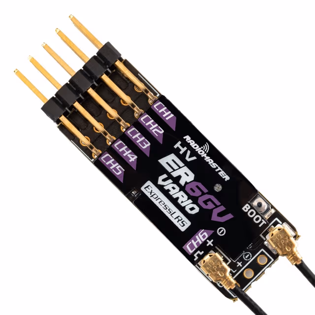 Radiomaster ELRS ER6GV 6-kanalig PWM-mottagare 2.4