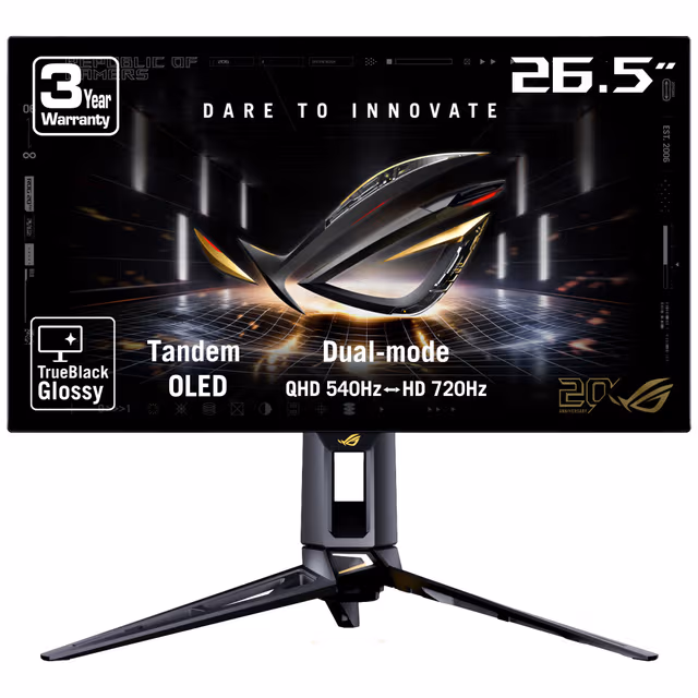 26.5" ASUS ROG Swift OLED PG27AQWP-G EDITION 20 - 2560x1440 (QHD) - 540Hz - OLED
