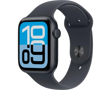 Apple Watch SE 3 GPS + Cellular 44mm Midnatt Aluminiumboett med Midnatt Sportband - S/M