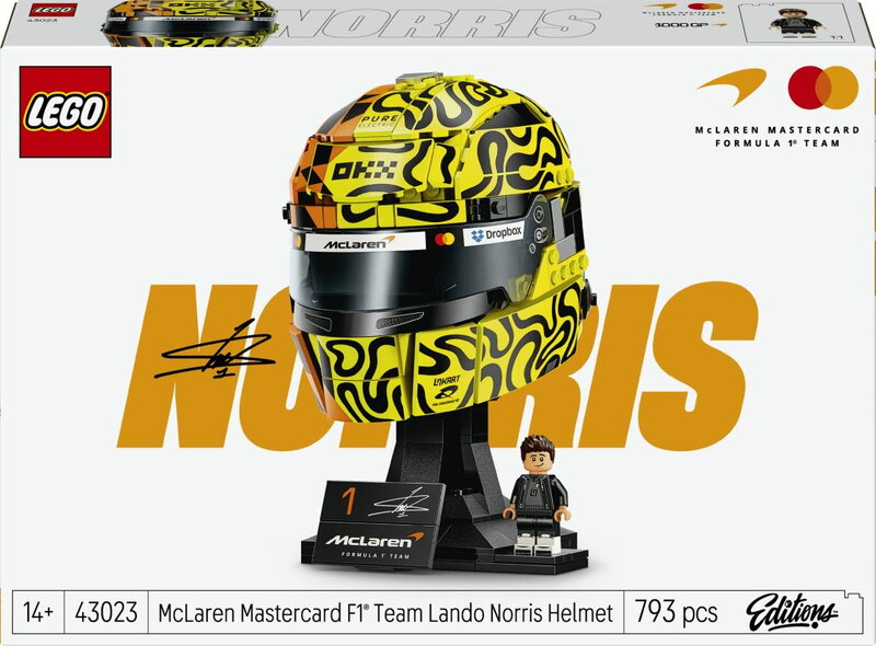 LEGO Editions McLaren Mastercard F1 Team Lando Norris hjälm 43023