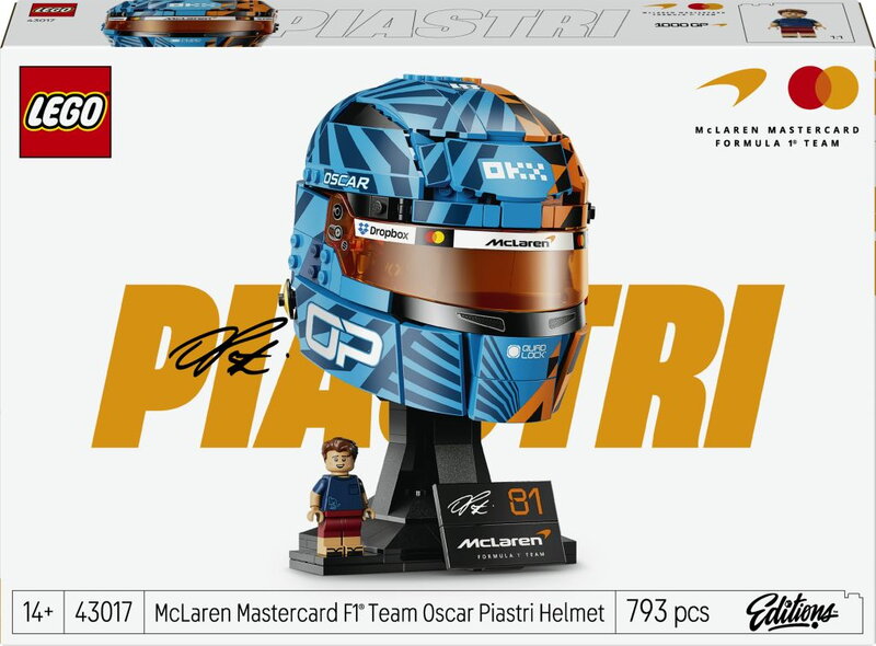 LEGO Editions McLaren Mastercard F1 Team Oscar Piastri hjälm 43017