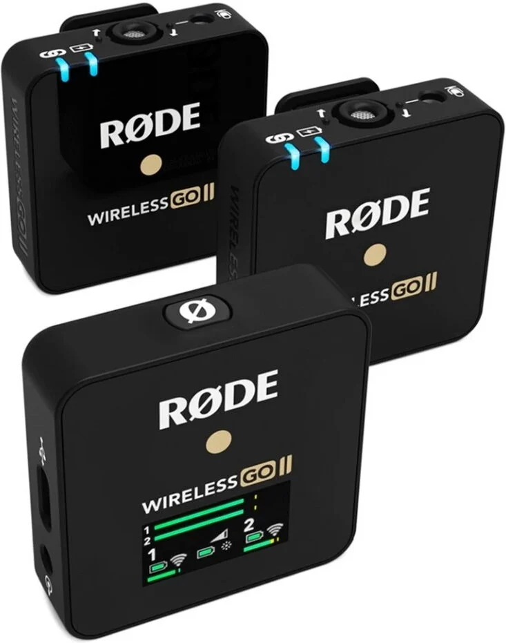 RODE Wireless GO II 2-to-1 med inb.mik. och ljudkort