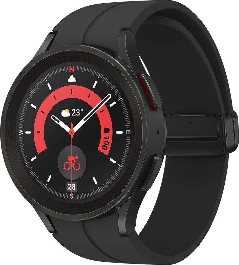 Samsung Galaxy Watch5 Pro (45mm) 4G - Svart (Fyndvara klass 1)