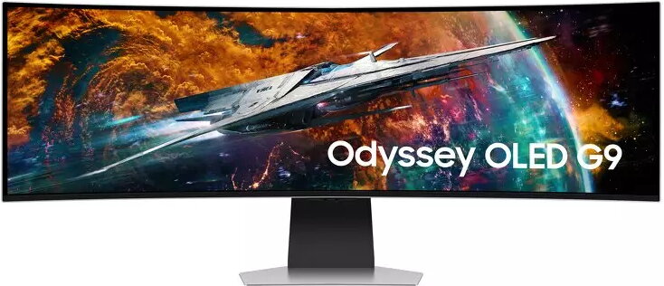 Samsung Odyssey G9 OLED Curved / 49" / 5120 x 1440 / 240 Hz / 0,03ms / 1xHDMI,DP / FreeSync / VESA (Fyndvara klass 3)