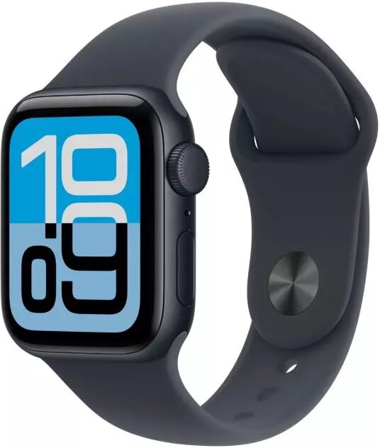 Apple Watch SE 3 GPS 40mm Midnight Aluminium Case med Midnight Sport Band - S/M