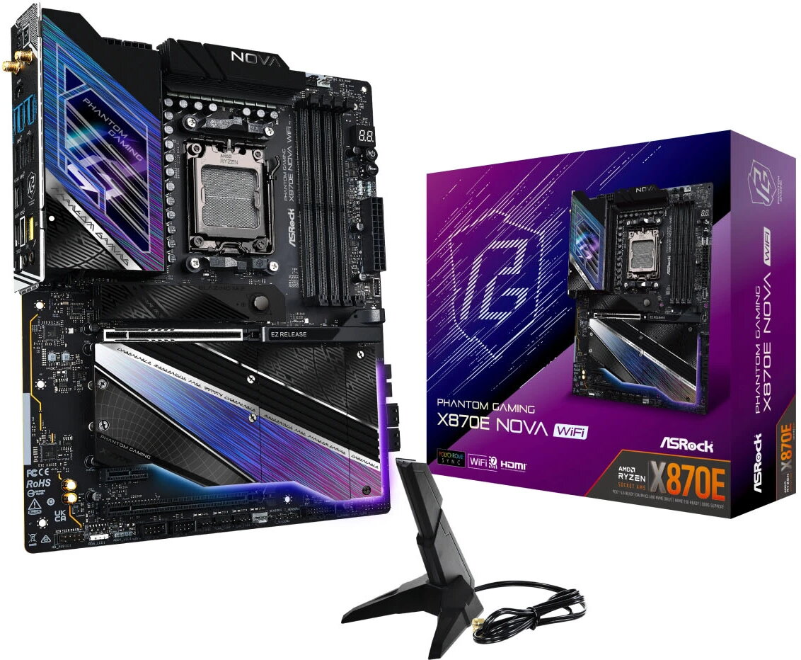 ASRock X870E NOVA WIFI (Fyndvara klass 3)
