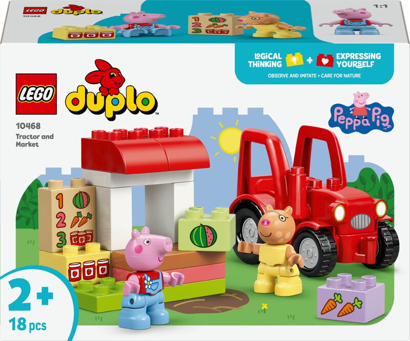LEGO DUPLO Greta Gris Traktor och marknad 10468