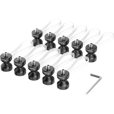 SmallRig 6527 Cable Clamp (10pcs) Black