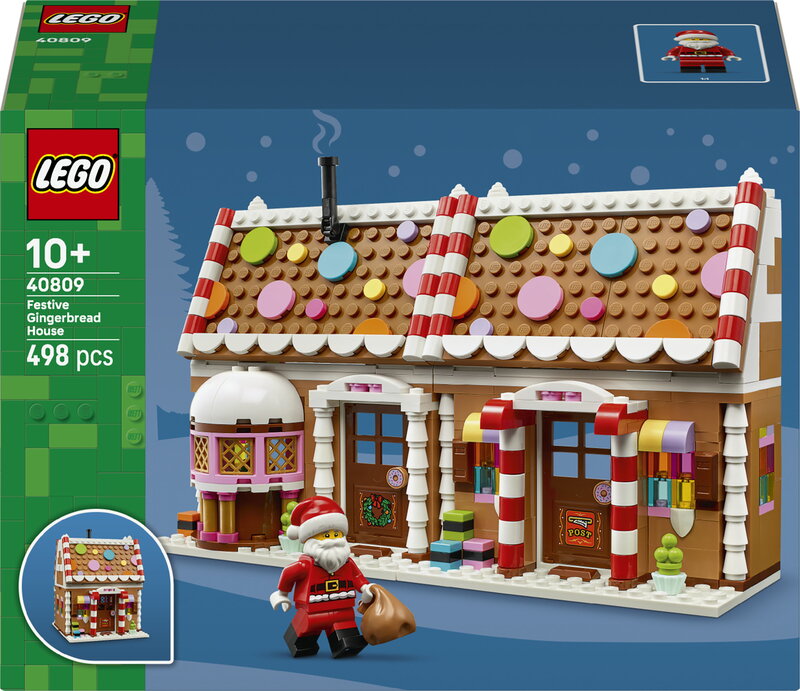 LEGO Iconic Julpyntat pepparkakshus 40809