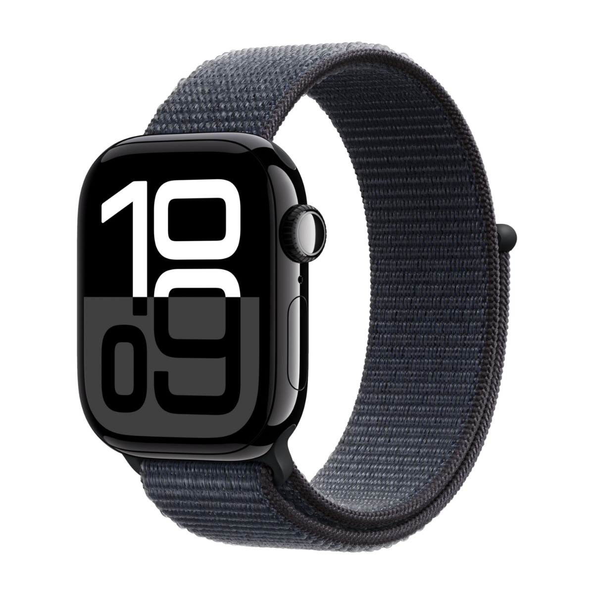 Apple Watch Series 10 GPS 42mm Gagatsvart Aluminiumboett med Ink Sportloop