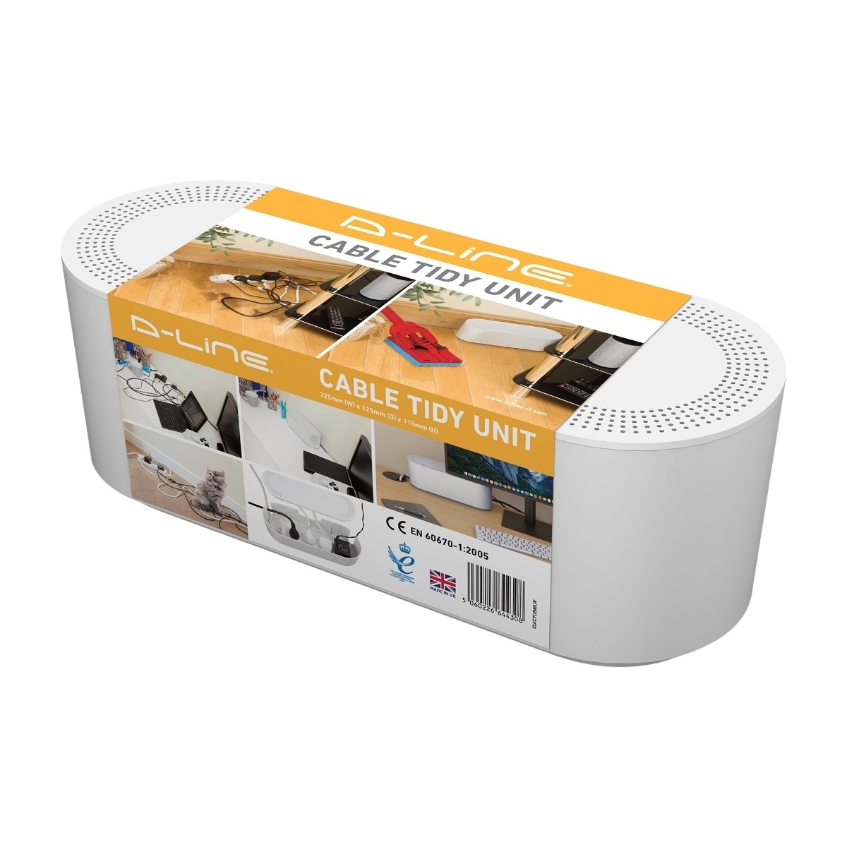 D LINE Cable Box Small White