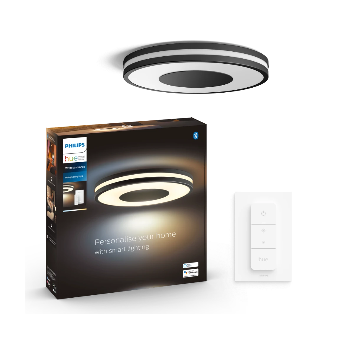 Philips Hue Being Takplafond Svart