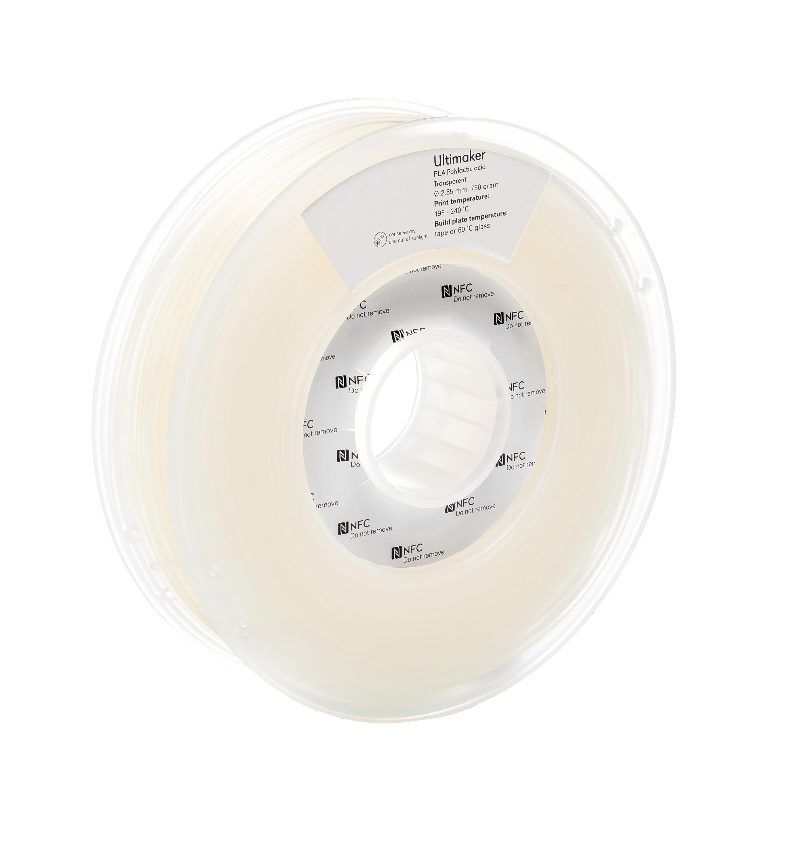Ultimaker PLA - 2.85 mm - 750 g - Transparent