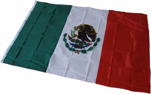 Mexiko Flagga 90x150cm Banderoll Utomhus Inomhus Festdekoration
