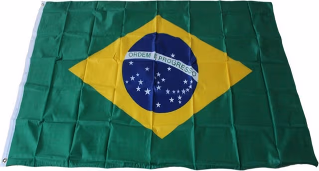 Brasilien Flagga 90x150cm Banderoll Utomhus Inomhus Festdekoration