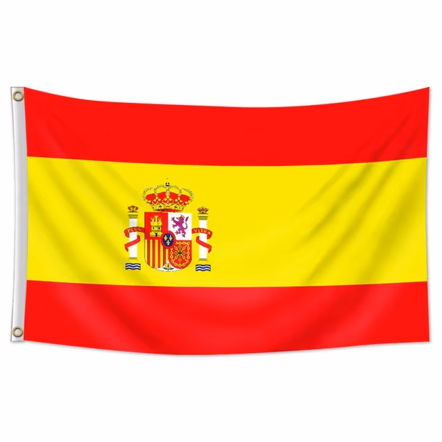 Spanien Flagga 90x150cm Banderoll Utomhus Inomhus Festdekoration