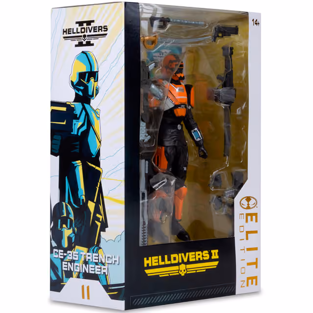 McFarlane Helldivers II actionfigur (CE-35 Trench Engineer, Elite)