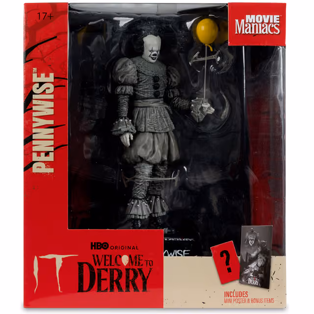 McFarlane - Welcome To Derry - Pennywise (Black And White) - Figur