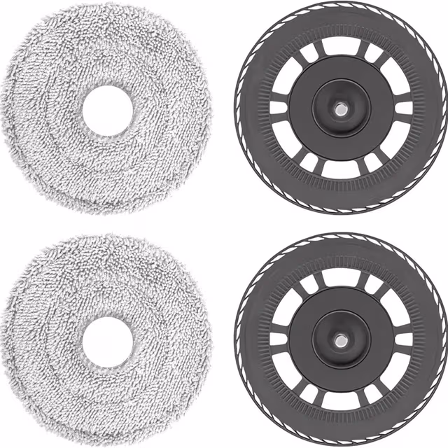 DREAME 2-Pack Ersättningsmoppdukar med Fäste för L10s Pro Ultra/X30 Ultra