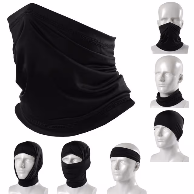 Halsvärmare / skidmask Svart (One-size) Black M