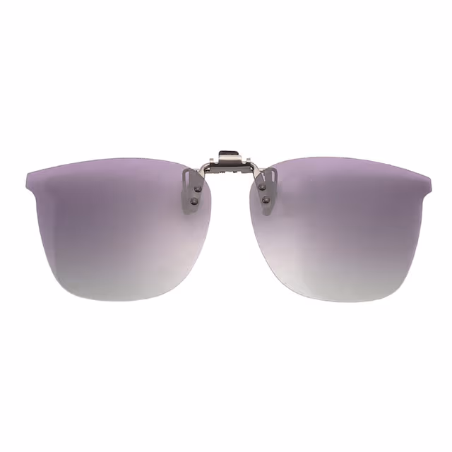 Polariserade Clip-on Solglasögon – UV400 Körglasögon för Glasögonbärare Pink+grey
