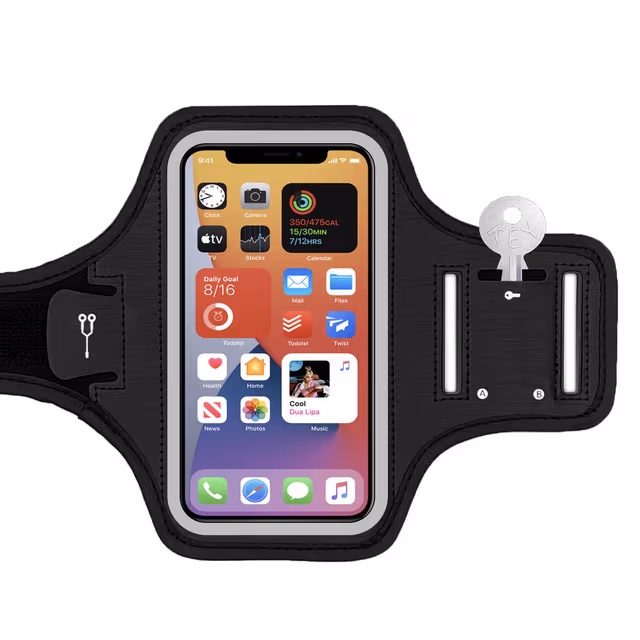 Mobilhållare / Mobilarmband för Löpning Black