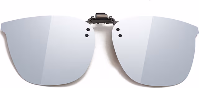 Polariserade Clip-on Solglasögon Silver