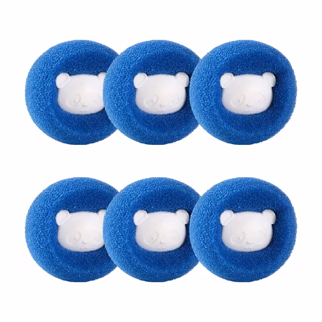 Hårborttagningsboll för tvättmaskin 6 st Blue