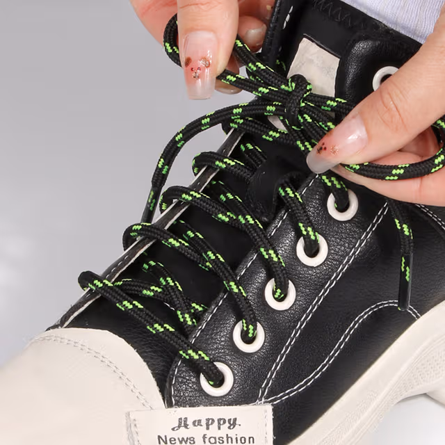6 par skosnören - flerfärgad uppsättning för vandringskängor, sneakers och mer 1.4 m
