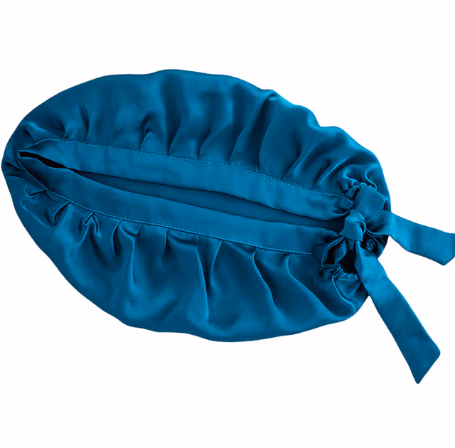 16 Momme Silk Sovmössa Blue