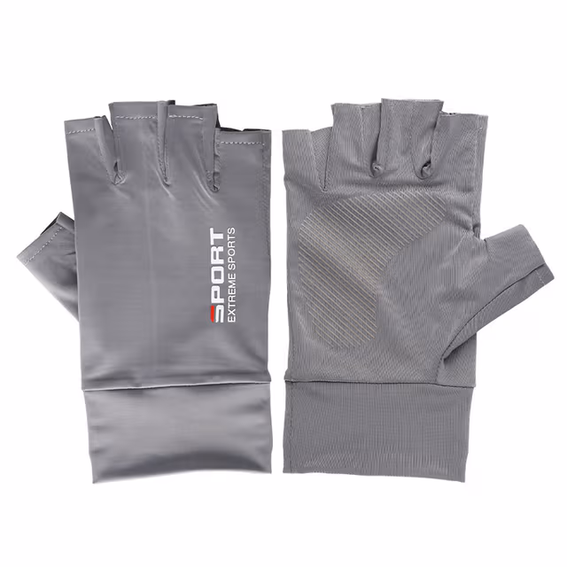 Fingerlösa Solskyddshandskar, 1 par Grey
