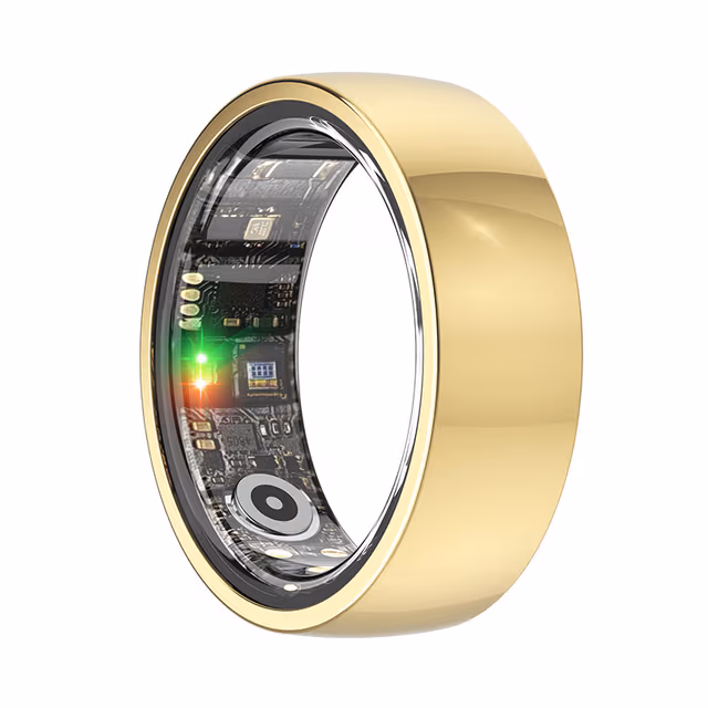 Smart Ring R1000 – Sömnmonitor, Bluetooth 5.0, Blodsyremätare Gold 13